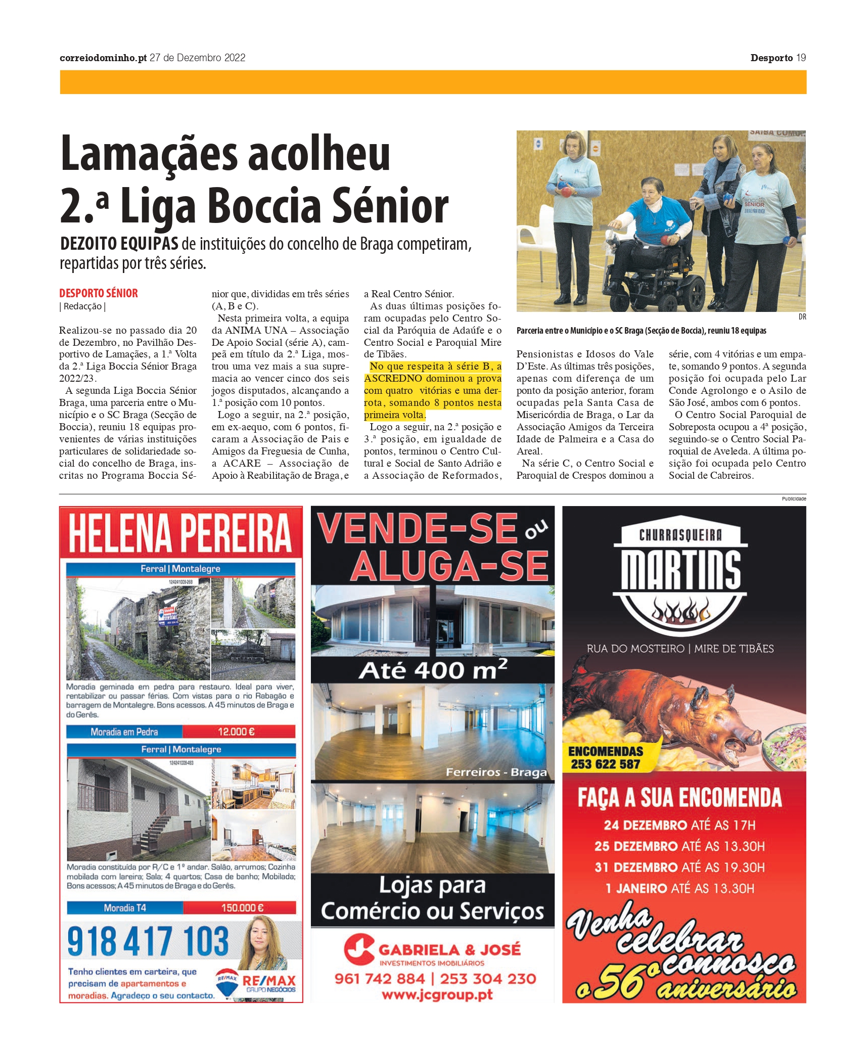 Ascredno Vence 1º Volta Serie B